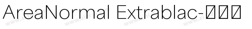 AreaNormal Extrablac字体转换